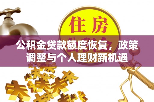 源城公积金贷款额度恢复，政策调整与个人理财新机遇