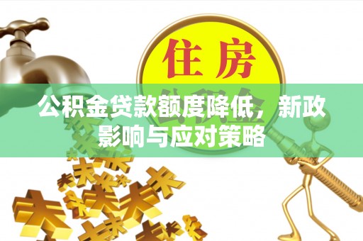 源城公积金贷款额度降低，新政影响与应对策略