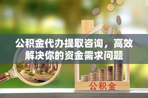 源城公积金代办提取咨询，高效解决你的资金需求问题