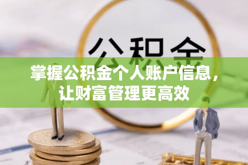 源城掌握公积金个人账户信息，让财富管理更高效