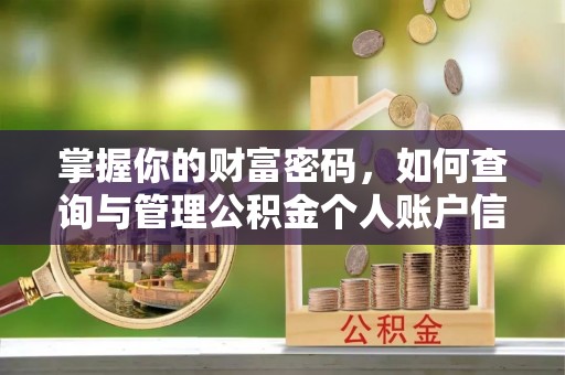源城掌握你的财富密码，如何查询与管理公积金个人账户信息