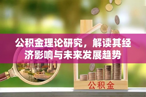 源城公积金理论研究，解读其经济影响与未来发展趋势