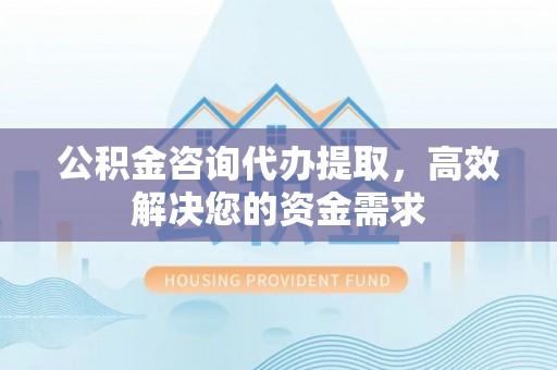 源城公积金咨询代办提取，高效解决您的资金需求