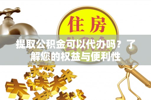 源城提取公积金可以代办吗？了解您的权益与便利性